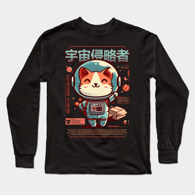 Cosmo The Space Invader Long Sleeve T-Shirt by Xopaw